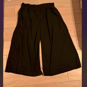 TARSE Women's Black Wide-Leg Pants 2XL